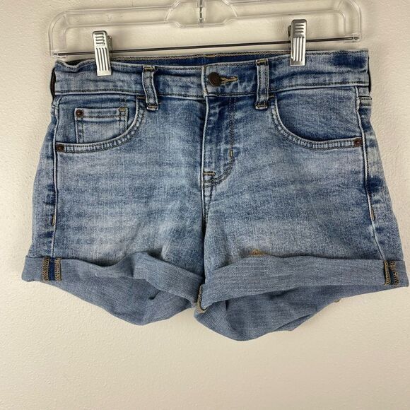 Old Navy Boyfriend Stretch Fit Denim Shorts Size 0 EUC - Picture 1 of 5